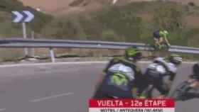 La brutal caída de Brendan Canty en la Vuelta