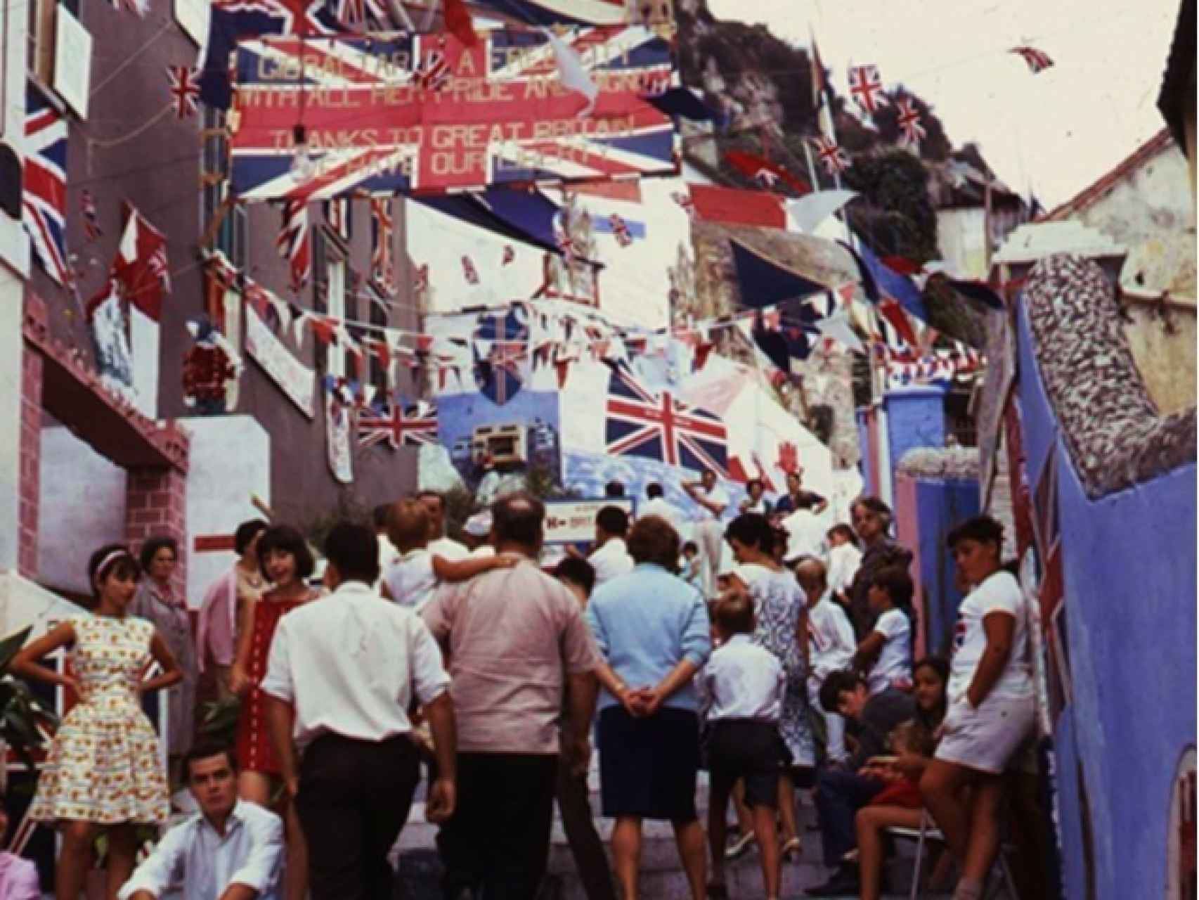 Las calles de Gibraltar, el día del referéndum.