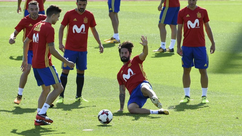 Entrenamiento de la selección.