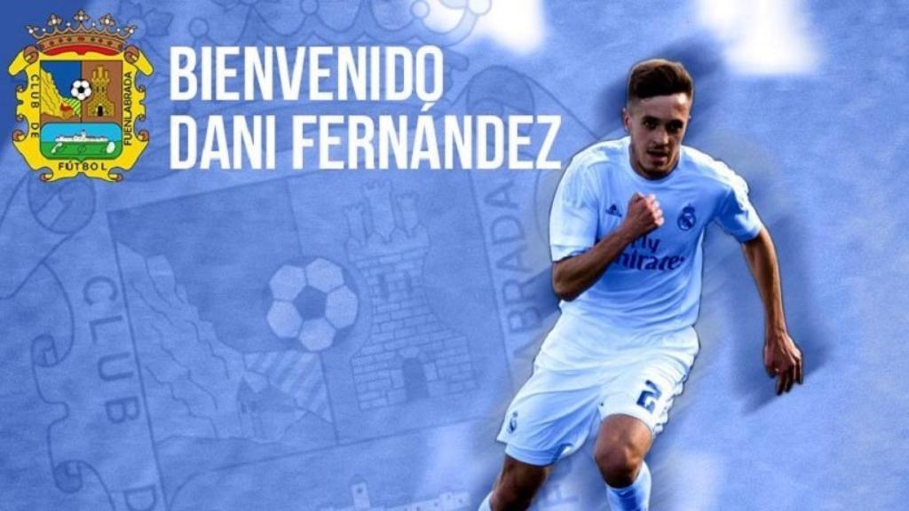 Dani Fernández ficha por el Fuenlabrada. Foto: Twitter (@CFuenlabradaSAD)