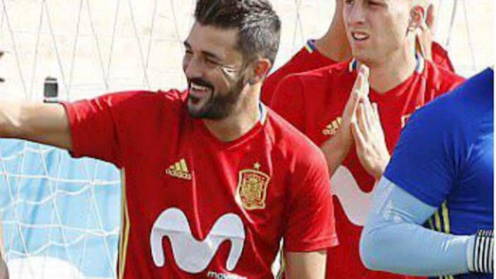 Villa, de vuelta en la Selección. Foto. Twitte (@Guaje7Villa)