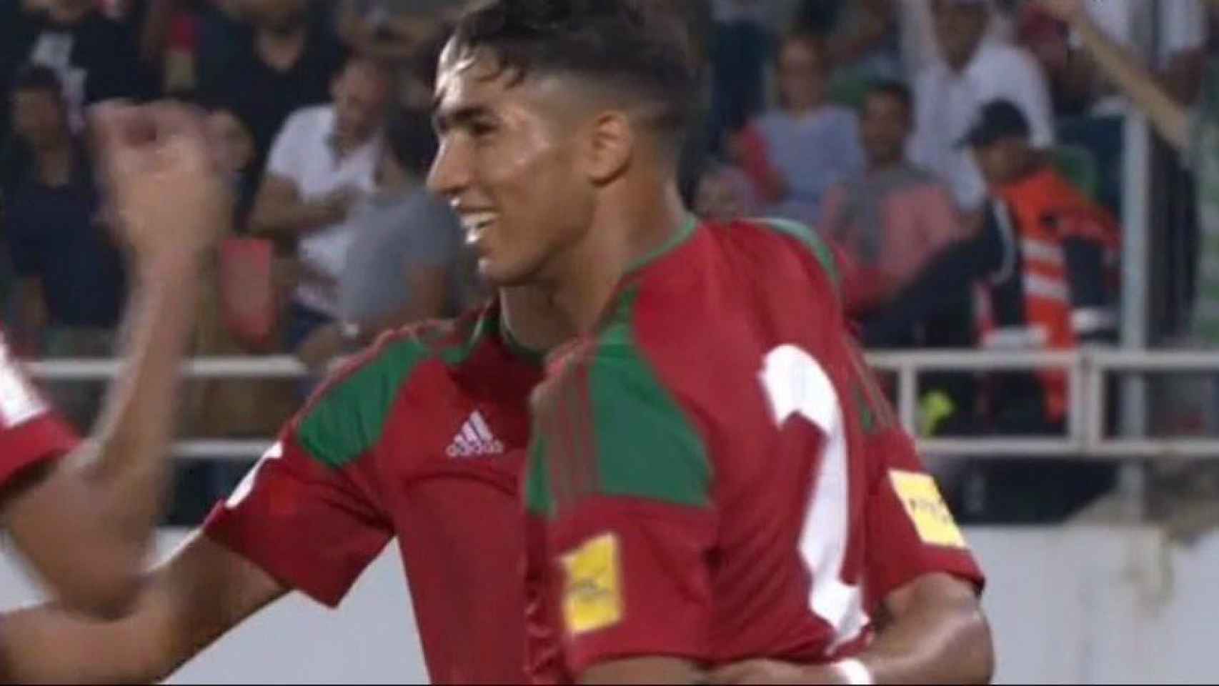 Achraf se estrena con gol en partido oficial con Marruecos
