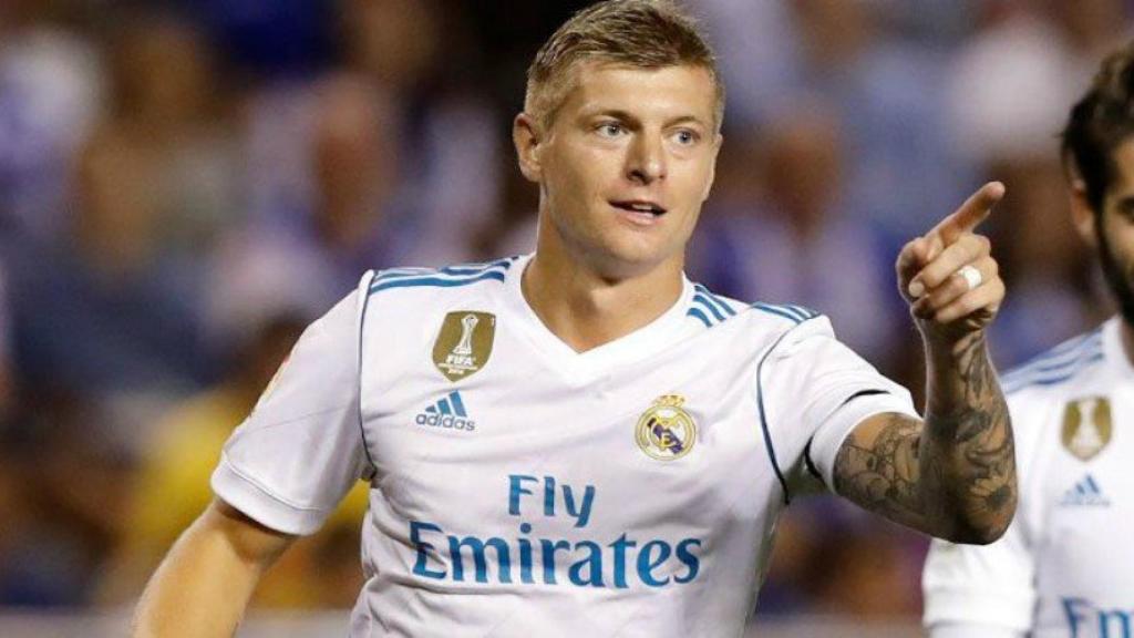 Kroos, en un partido con el Real Madrid