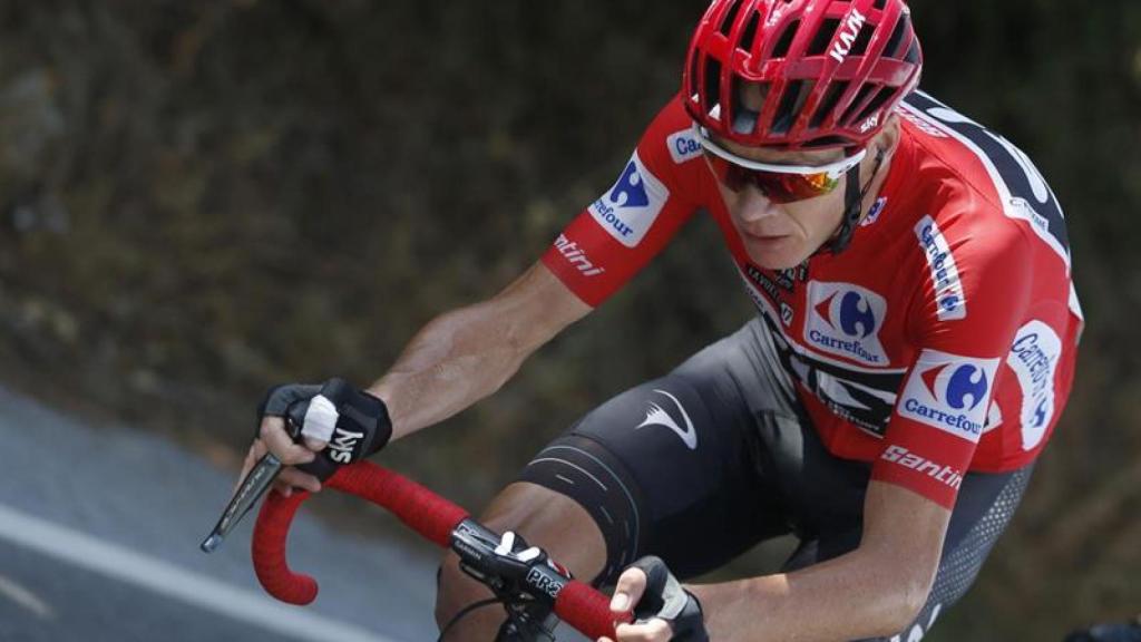 Froome, durante la subida.