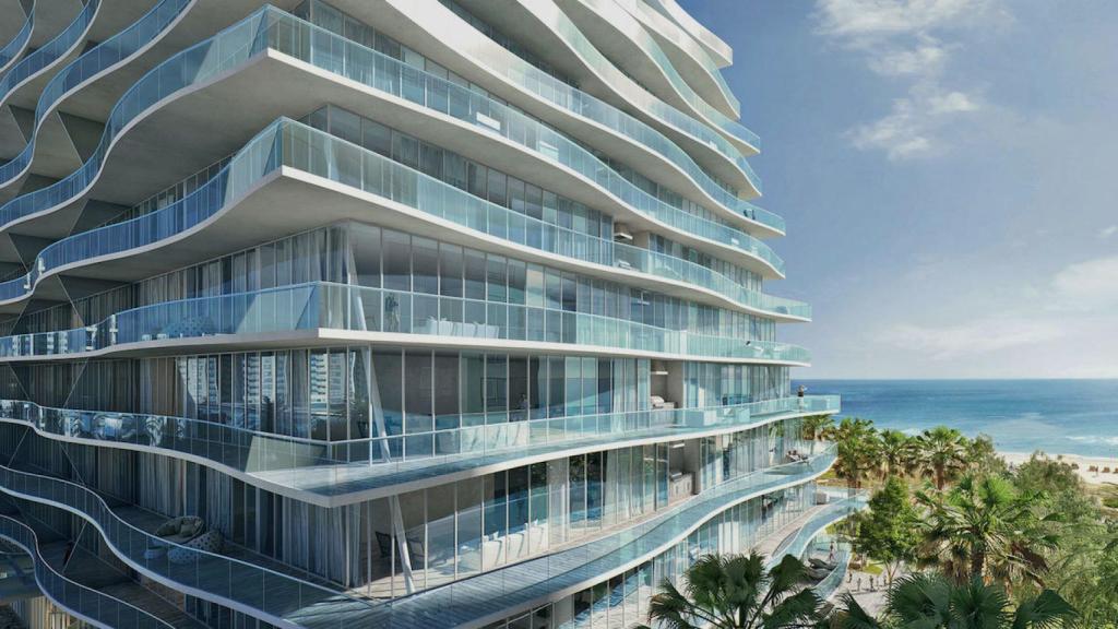 Exterior del edificio de Fendi, el Château Residences. | Foto: Fendi Câteau Surfside.