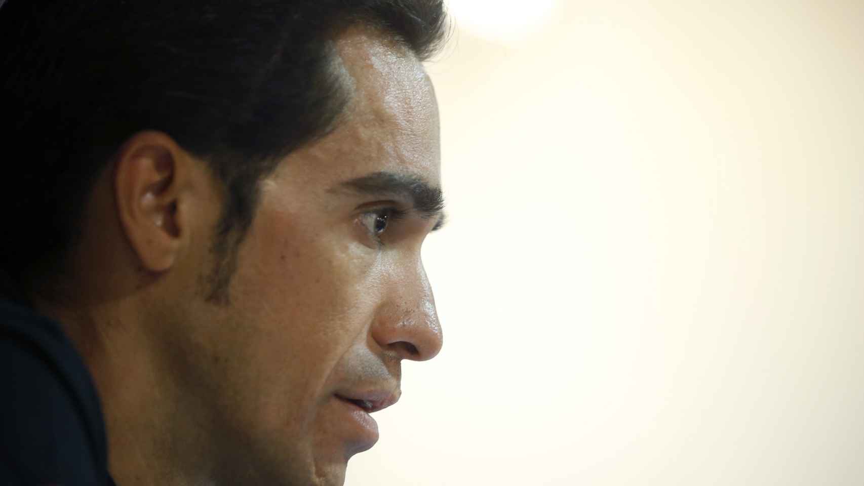 Contador atendiendo a la prensa este lunes.