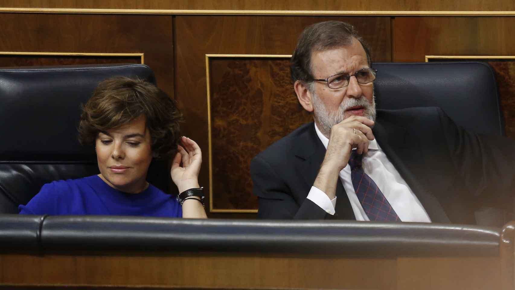 Soraya Sáenz de Santamaría y Mariano Rajoy/ 31 de agosto de 2017