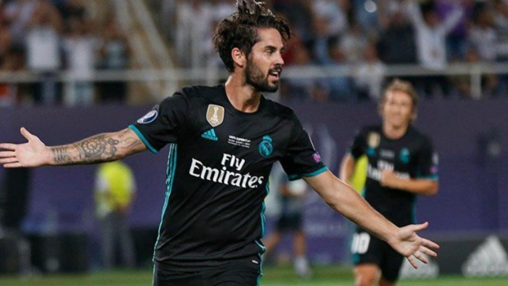 Isco, celebrando su gol