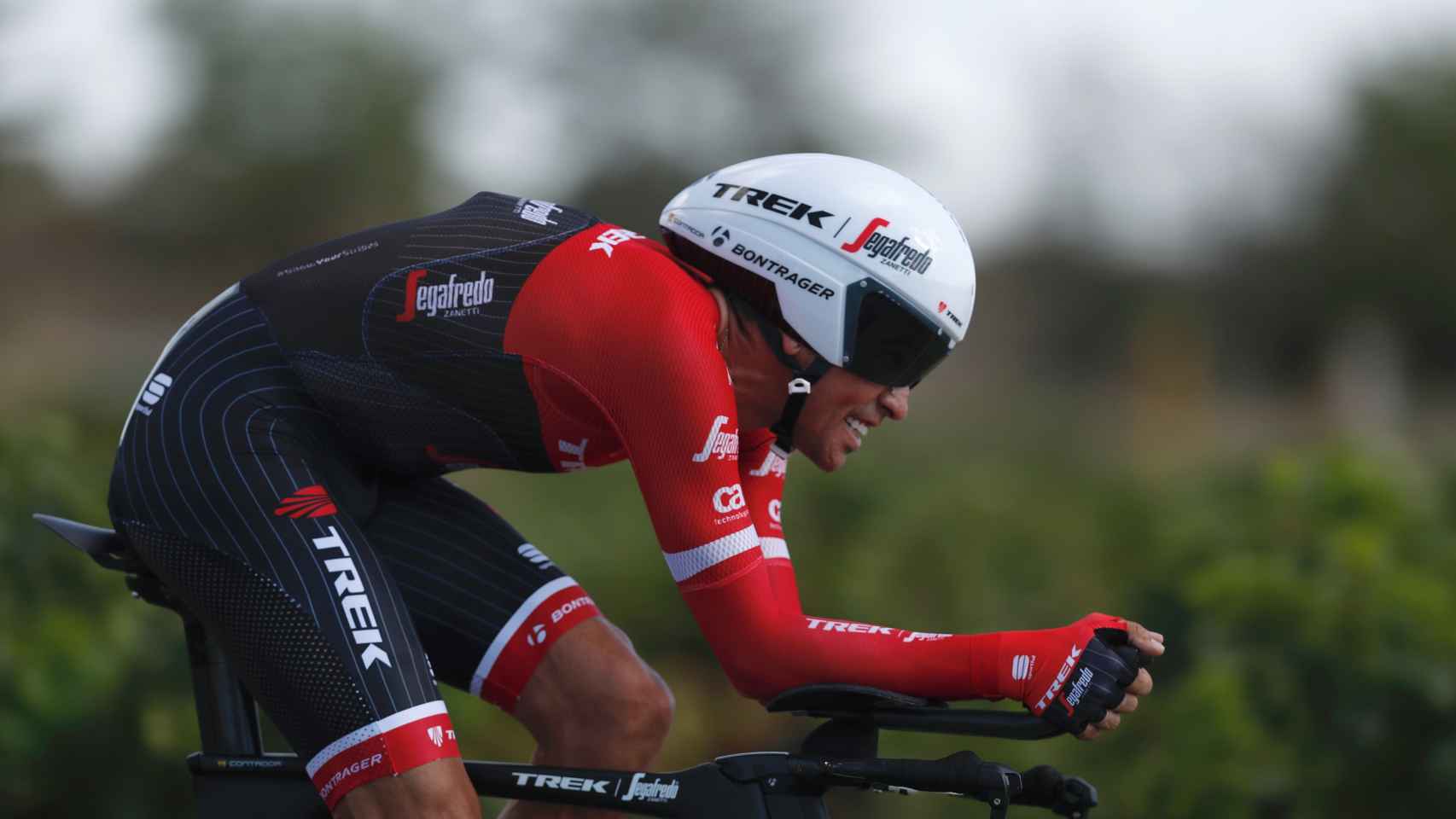 Alberto Contador, durante la etapa.