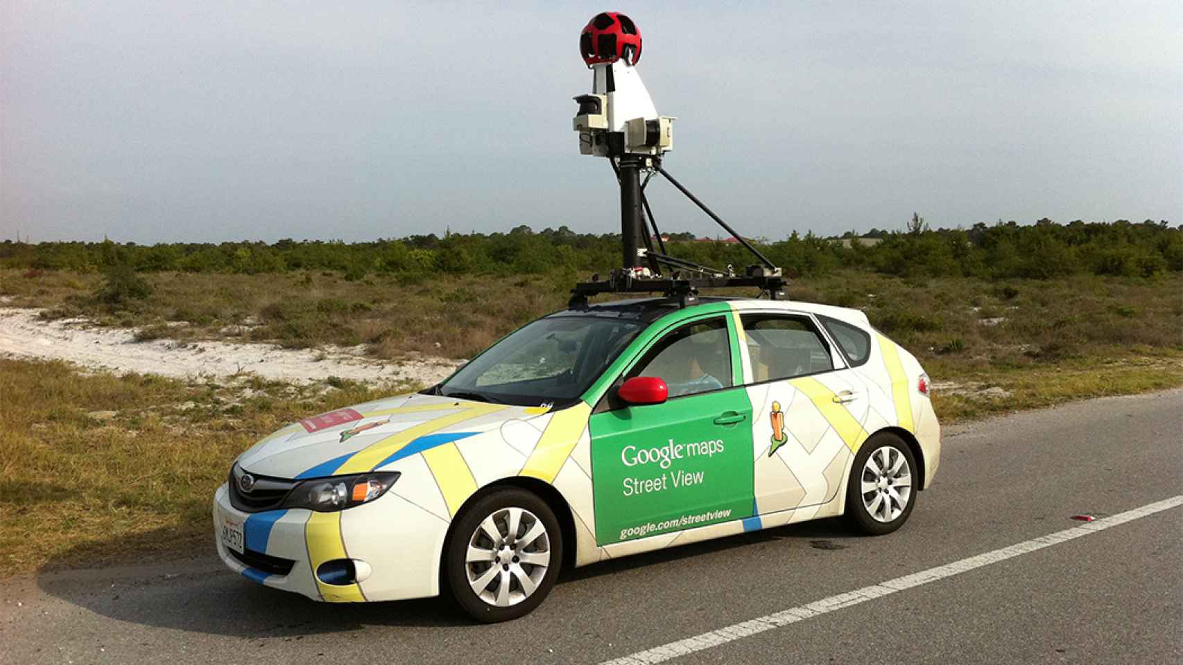 google maps street view coche