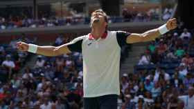 Carreño, celebrando su pase a las semifinales del US Open.