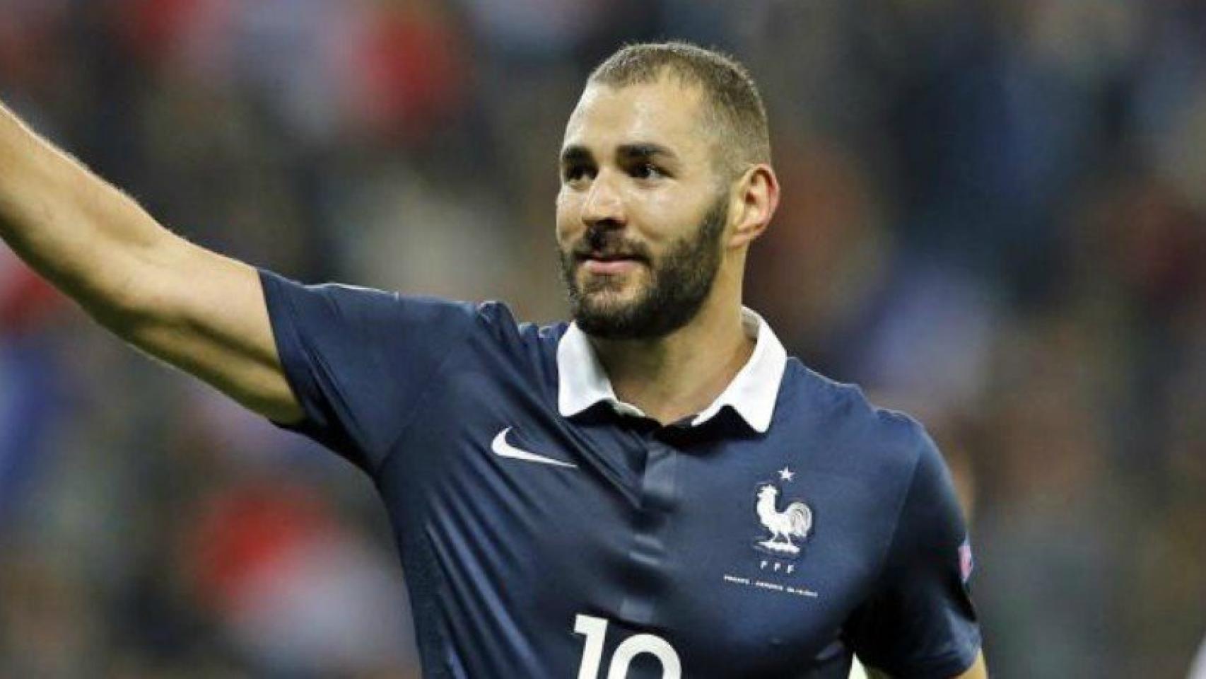 Benzema en un partido con la selección francesa. Foto: fff.fr