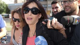 Juana Rivas a su llegada a los juzgados de Granada para declarar como investigada