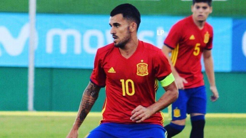 Ceballos con la Sub21. Foto (@DaniCeballos46)