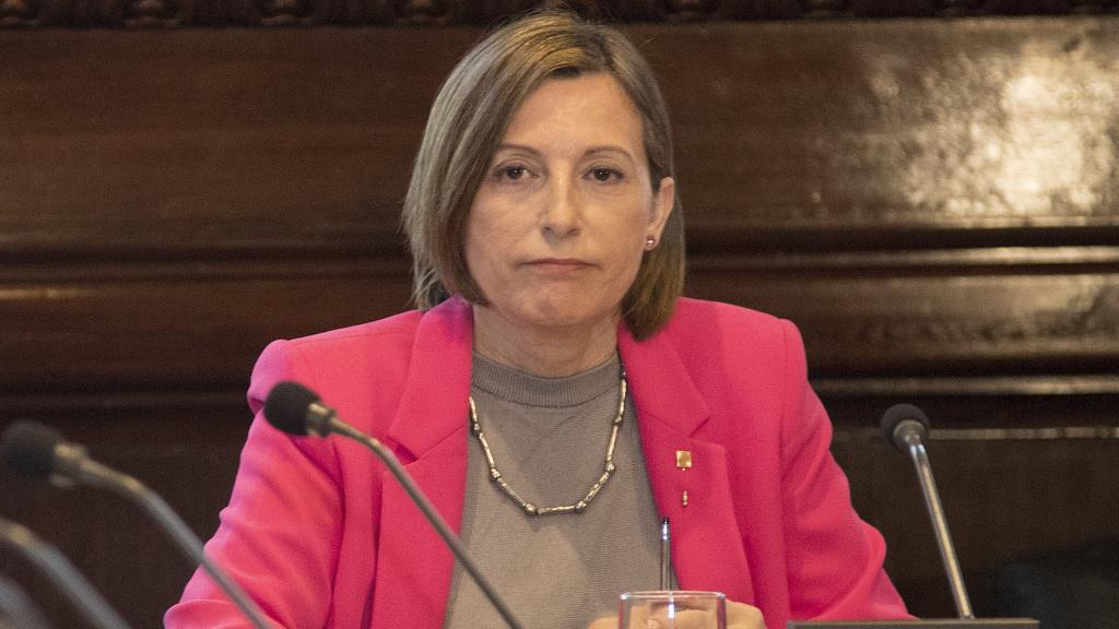 La presidenta del Parlament, Carme Forcadell, preside la Mesa del Parlament