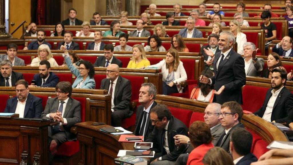 El pleno del Parlament este miércoles.