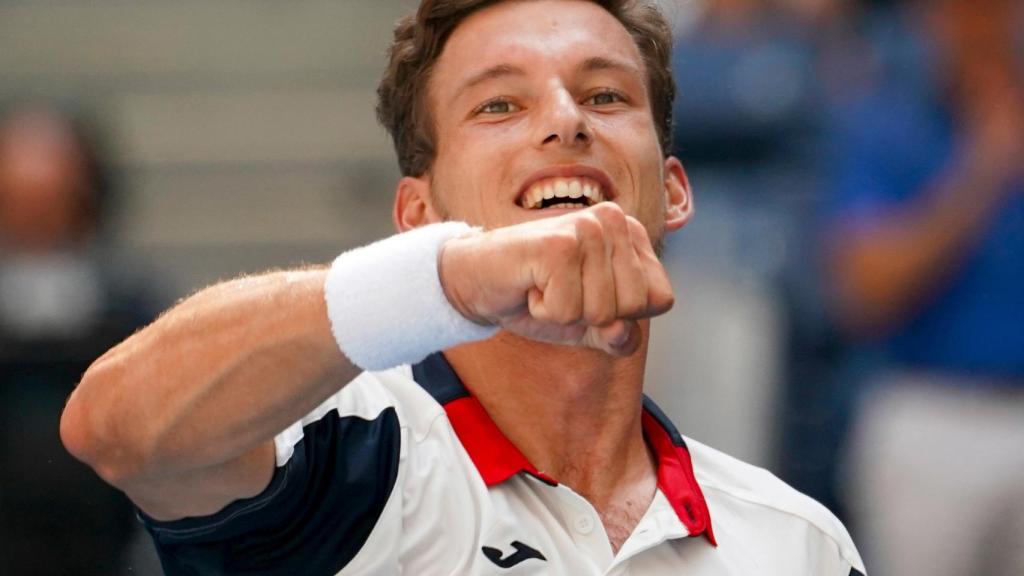 Carreño, después de clasificarse para semifinales del US Open.