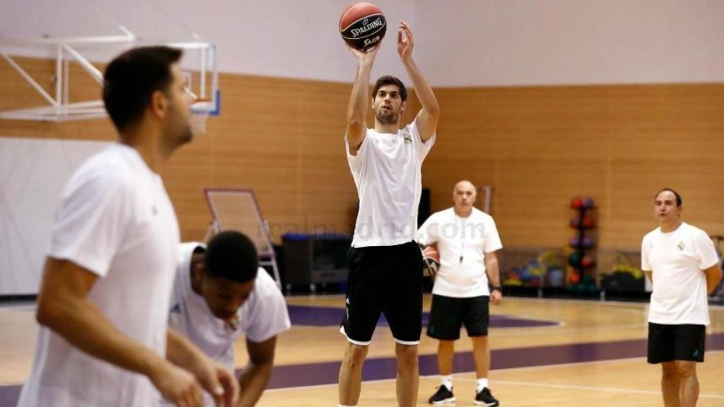 Entrenamiento del Real Madrid de Baloncesto