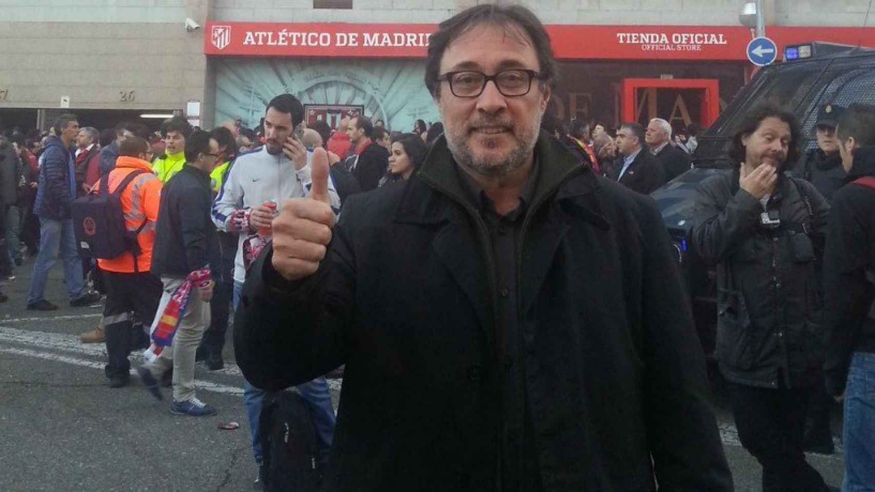 Agustí Benedito en el Calderón. Foto: Twitter (@agustibenedito)