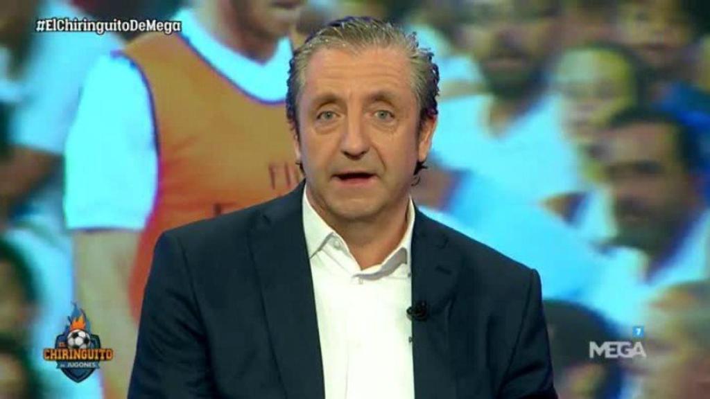 Pedrerol, en El Chiringuito. Foto. Twitter (@elchiringuitotv)