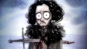 Jon Snow, imaginado como un personaje de Tim Burton