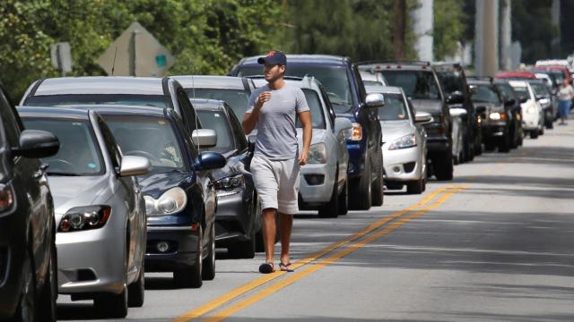 Evacuación masiva  en el estado de Florida.