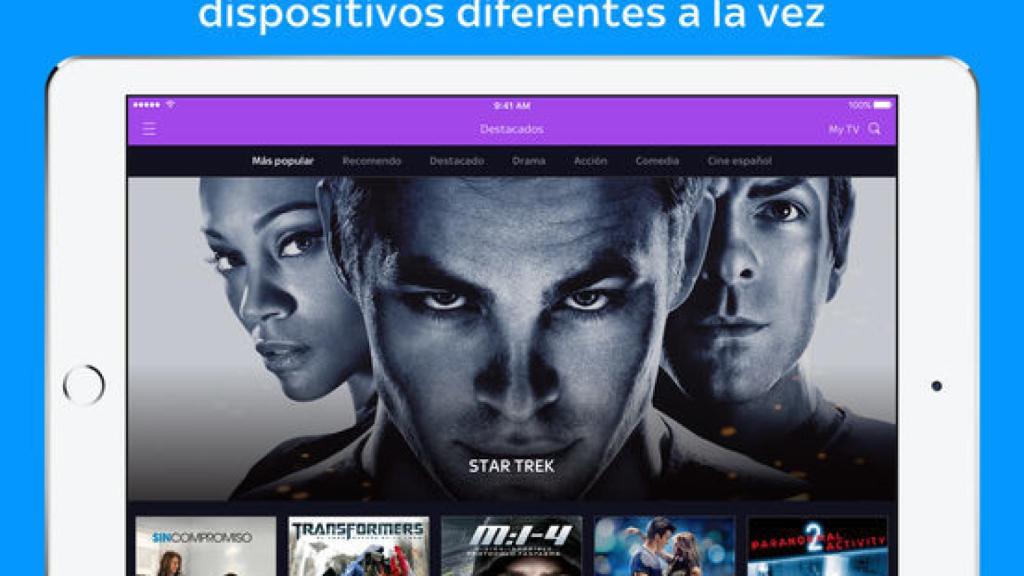 La aplicación de Sky en España para Apple.