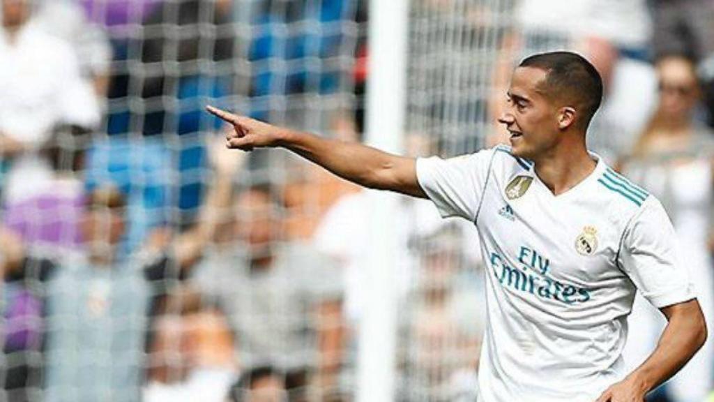 Lucas Vázquez dedica su gol