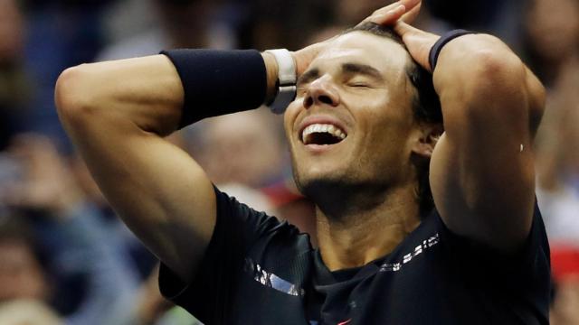 Nadal, tras ganar la final del Abierto de los Estados Unidos.