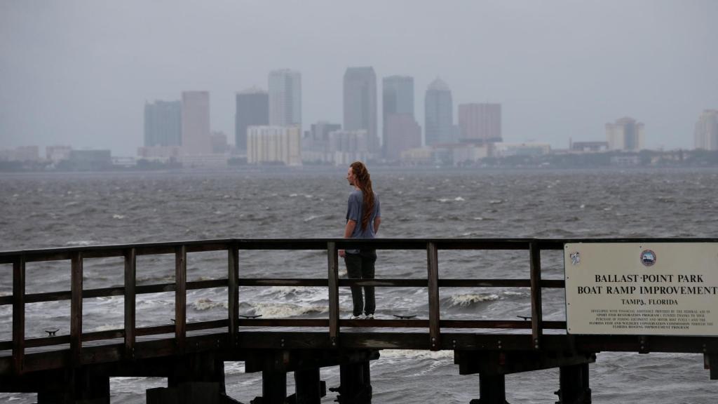 El huracán Irma, a su paso por Florida.