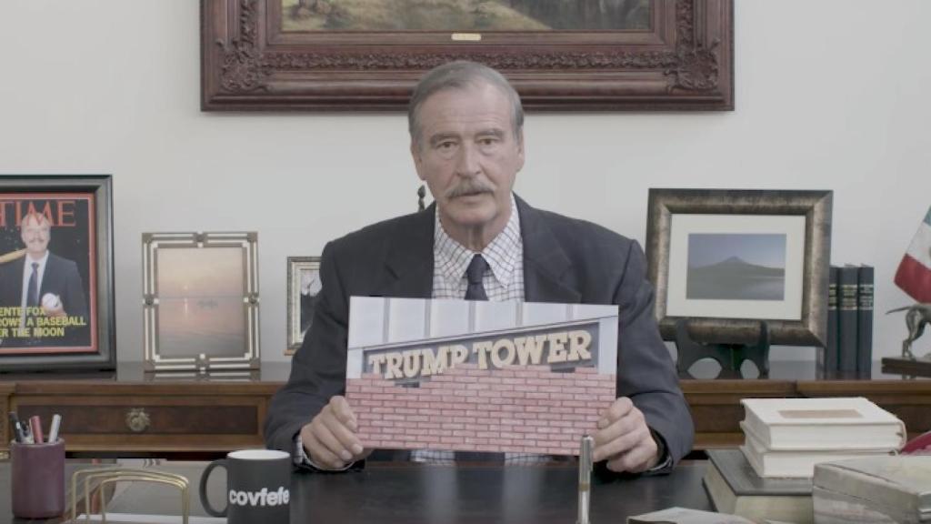 Vicente Fox rajando de Donald Trump por todo lo alto.