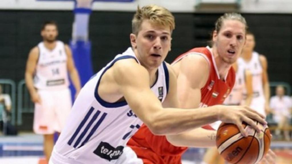 Doncic ante Hungría. Foto: kzs.si