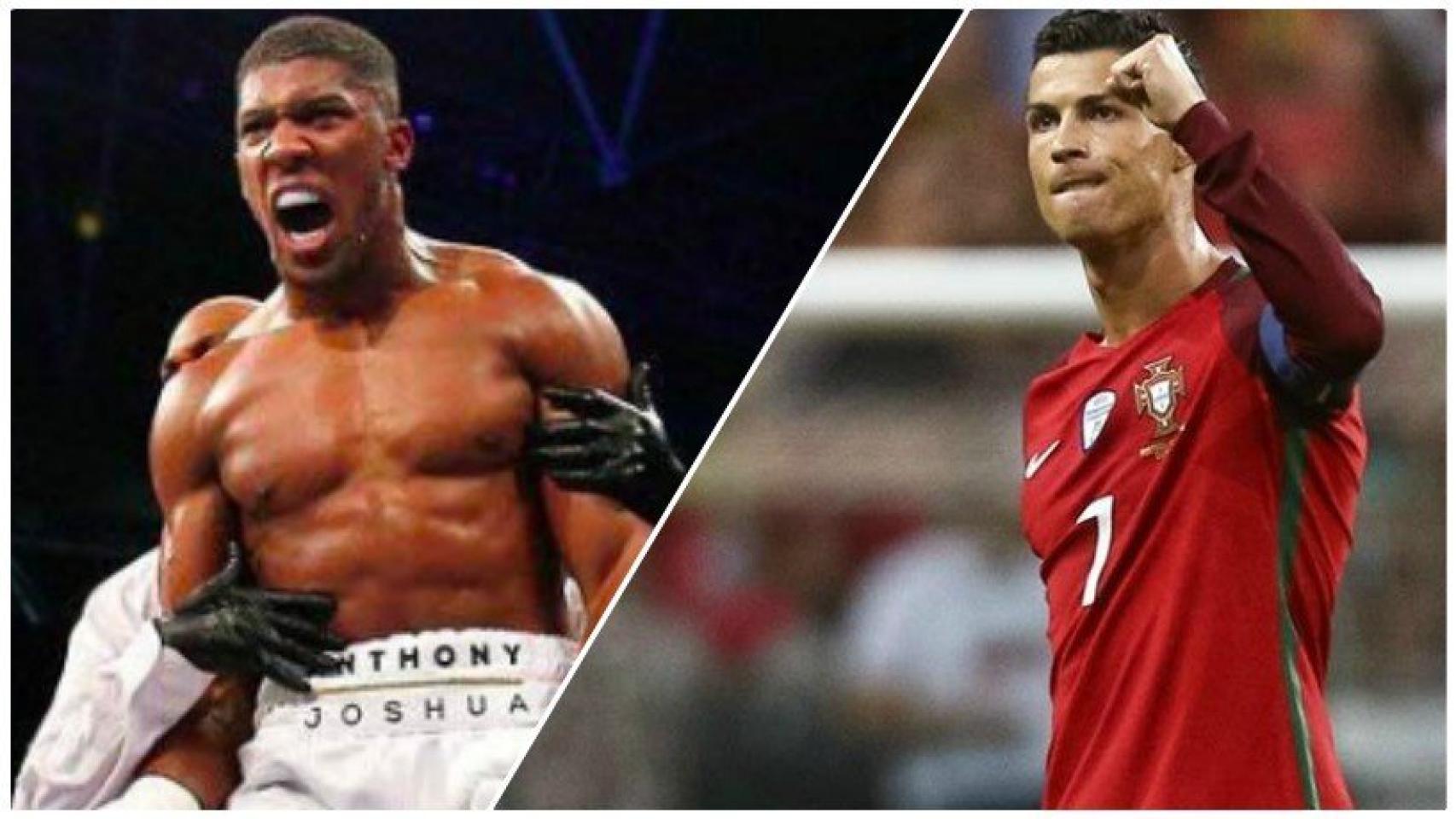 Anthony Joshua se rinde a Cristiano Ronaldo