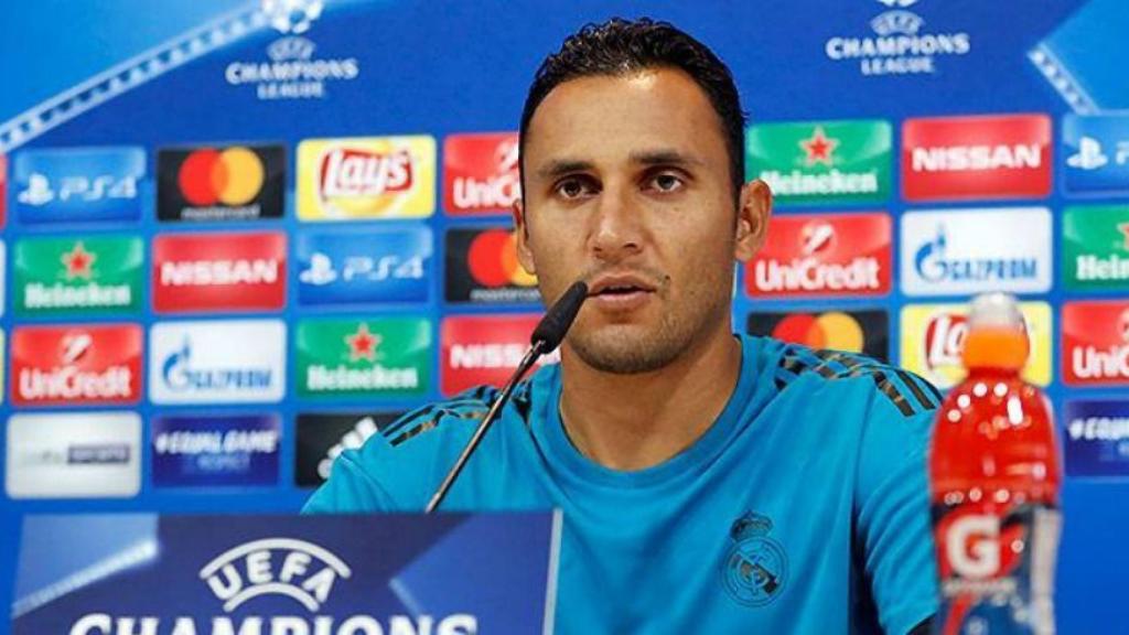 Keylor Navas, en rueda de prensa