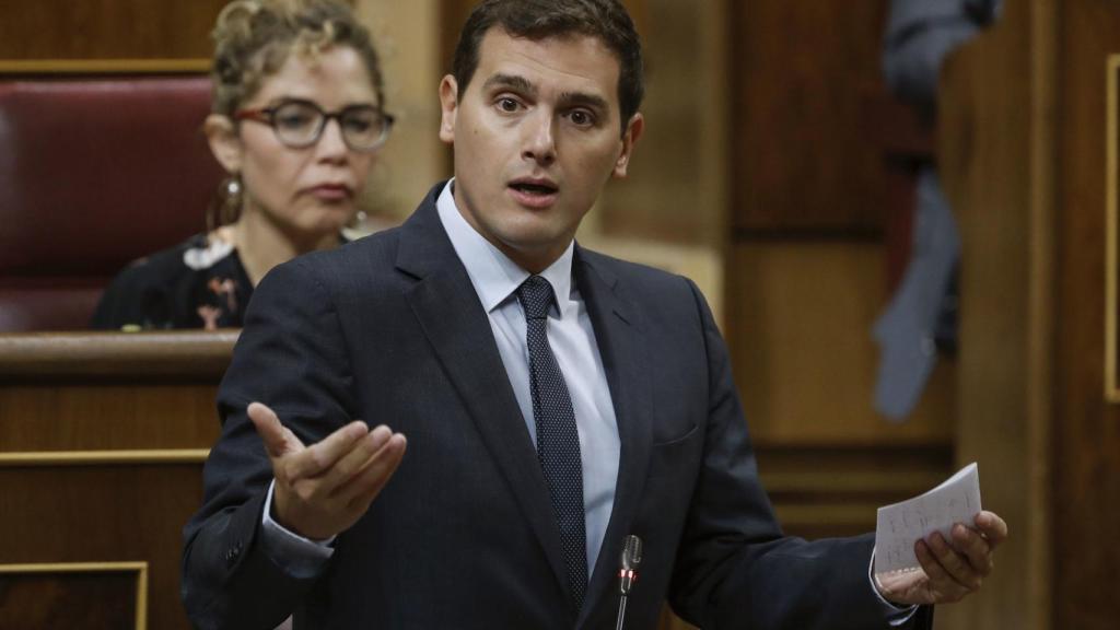 Albert Rivera, presidente de Ciudadanos, en el Congreso este miércoles.