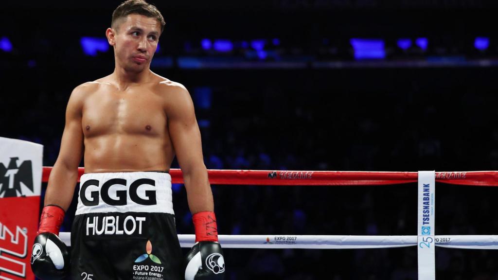 Golovkin tras una pelea.