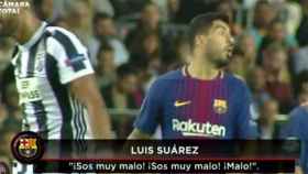 Suárez ataca al árbitro y no recibe castigo. Foto: Twitter (@champions_total).