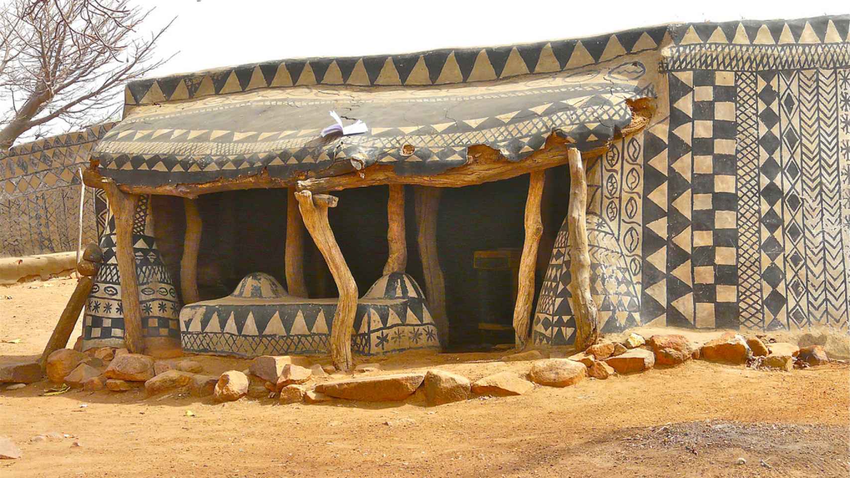 Cour Royale de Tiébélé, casas de tierra en Burkina Faso.