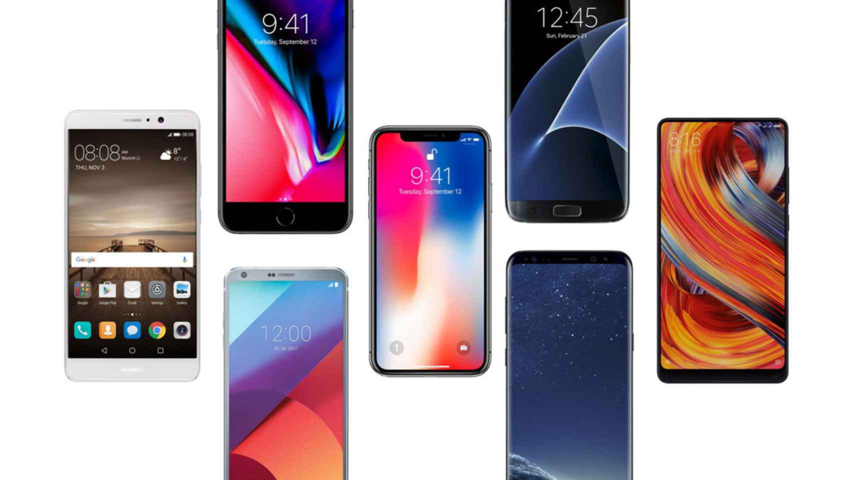 iphone x vs otros telefonos