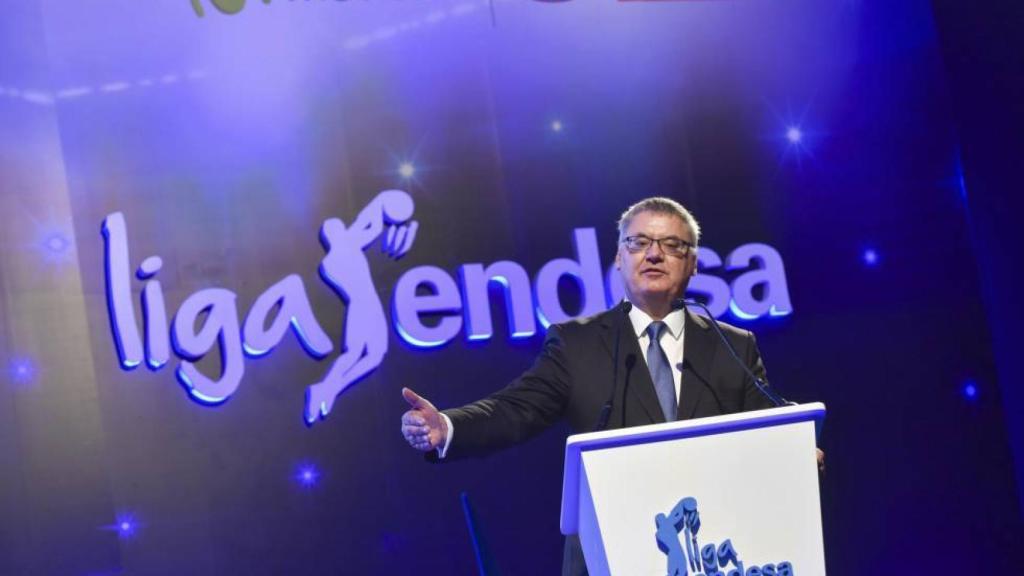 Francisco Roca en la presentación de la pasada Liga Endesa.