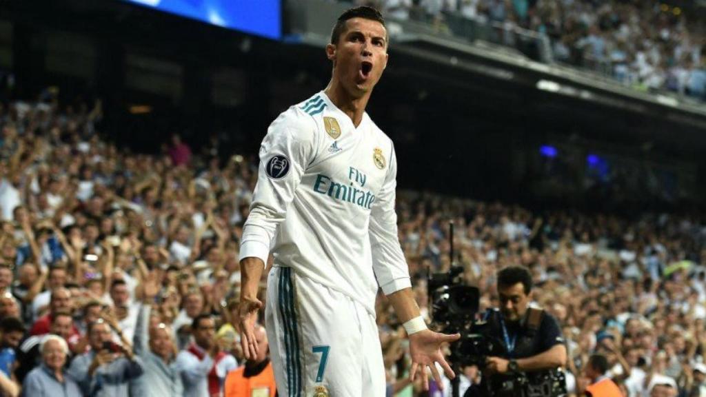 Cristiano celebra un gol ante el APOEL. Foto Twitter (@ChampionsLeague)