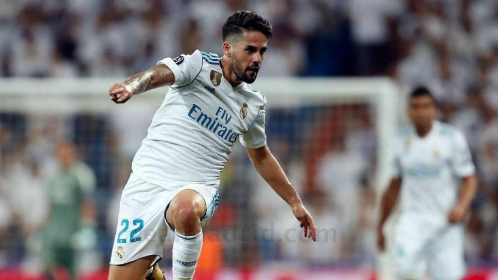 Isco, en el Bernabéu en Champions