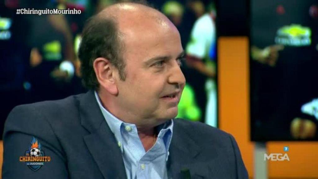 Juanma Rodríguez, en El Chiringuito   Foto: Twitter (@elchiringuitotv)