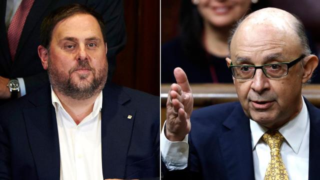 Oriol Junqueras y Cristóbal Montoro.