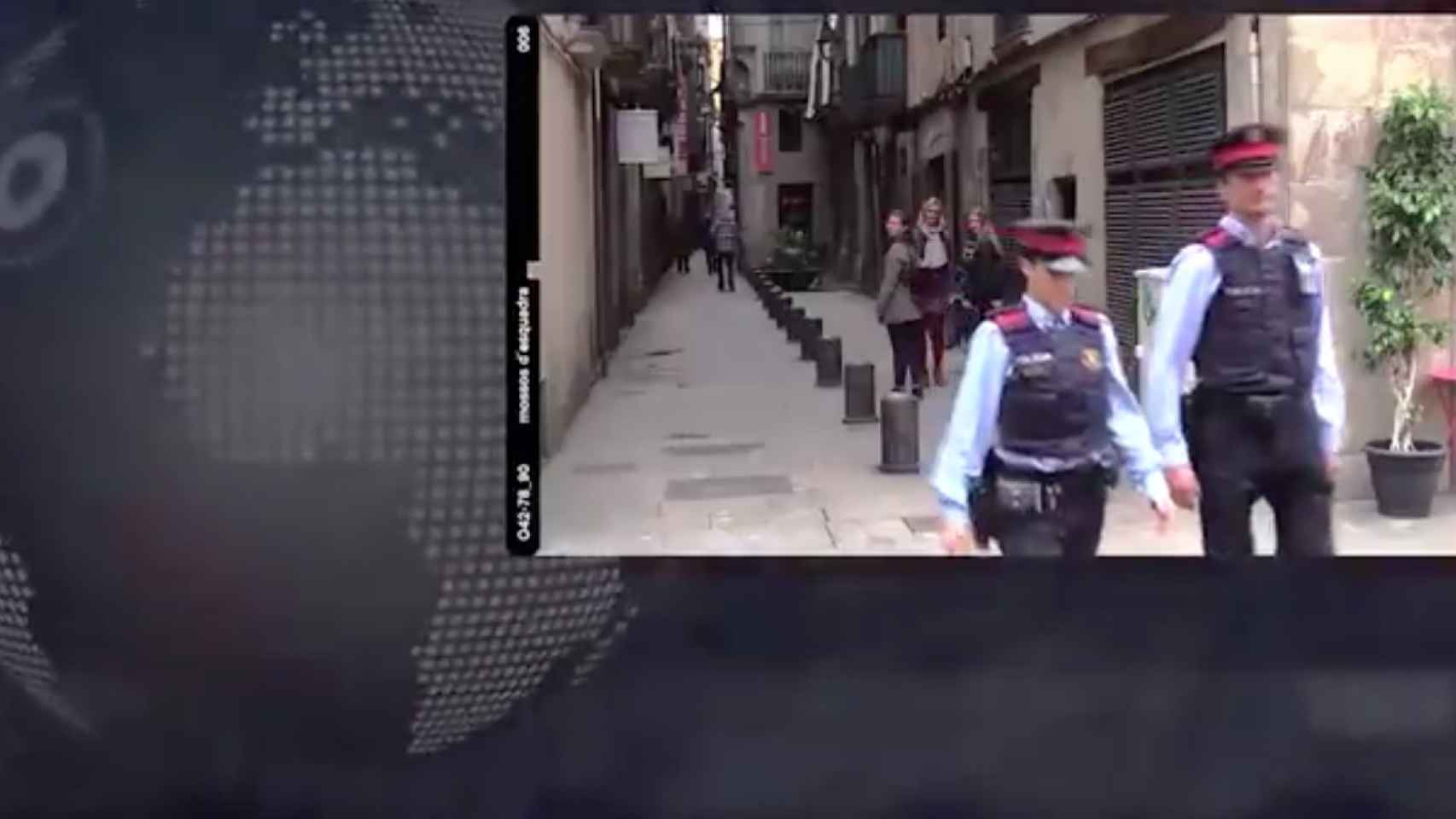 Fotograma del vídeo que promocionó Mossos d'Esquadra en Twitter.