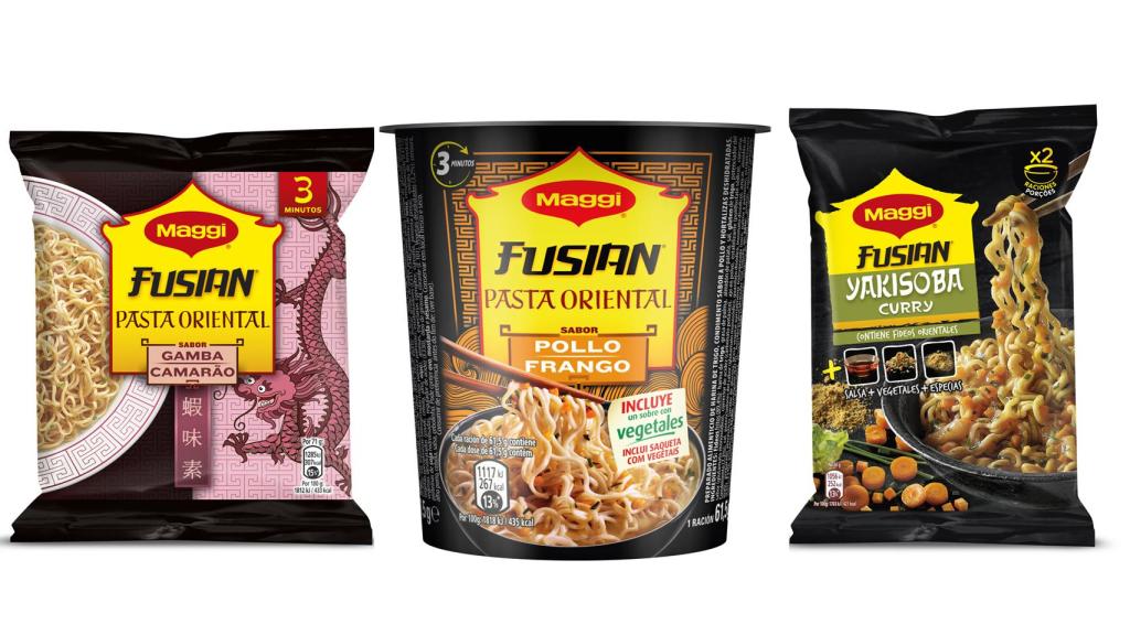 Algunos de los productos de Maggi.