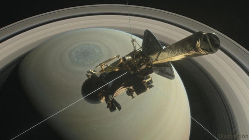 Image: Cassini se desintegra en Saturno