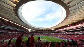 Otra vista del Wanda Metropolitano lleno.