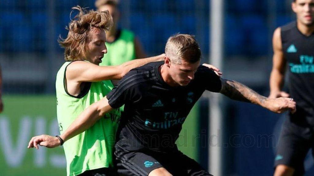 Toni Kroos y Luka Modric