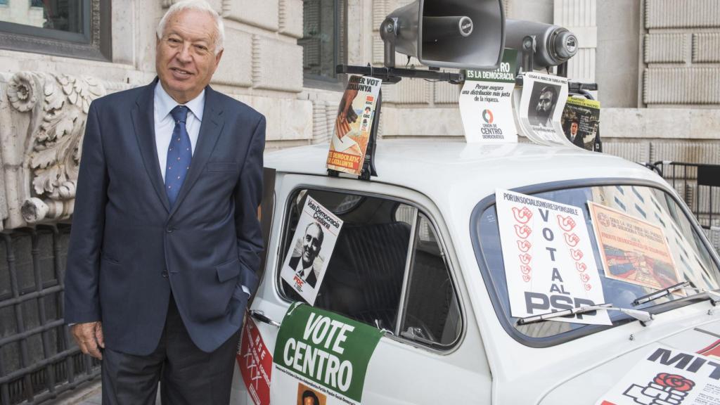 José Manuel García-Margallo, en la exposición sobre la Transición en el Congreso.